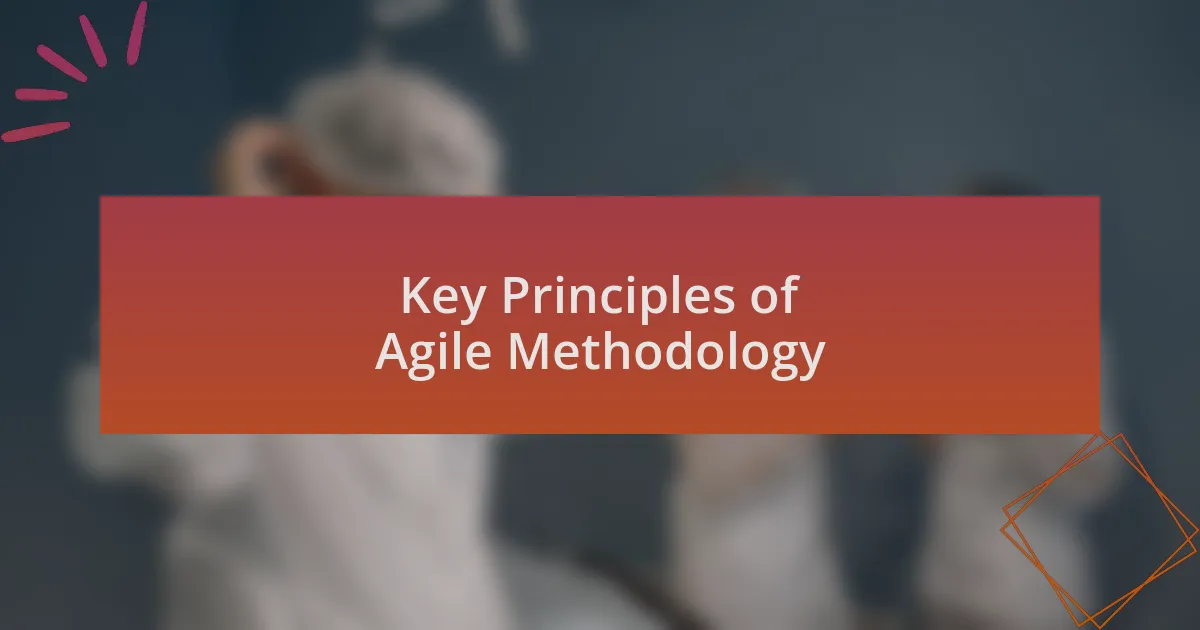 Key Principles of Agile Methodology